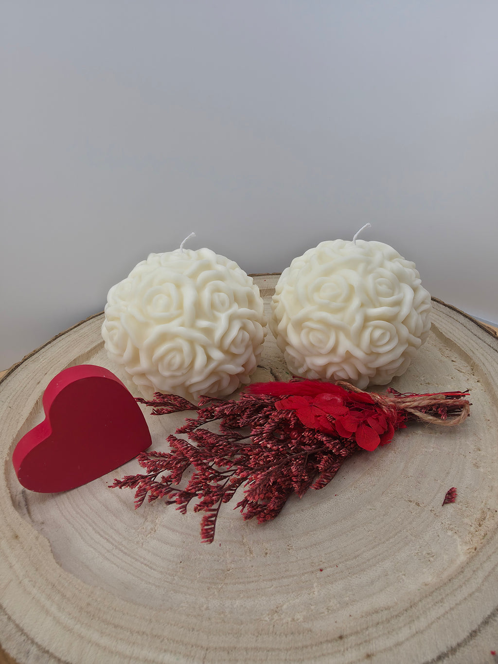 Kerze "Rosen Ball"