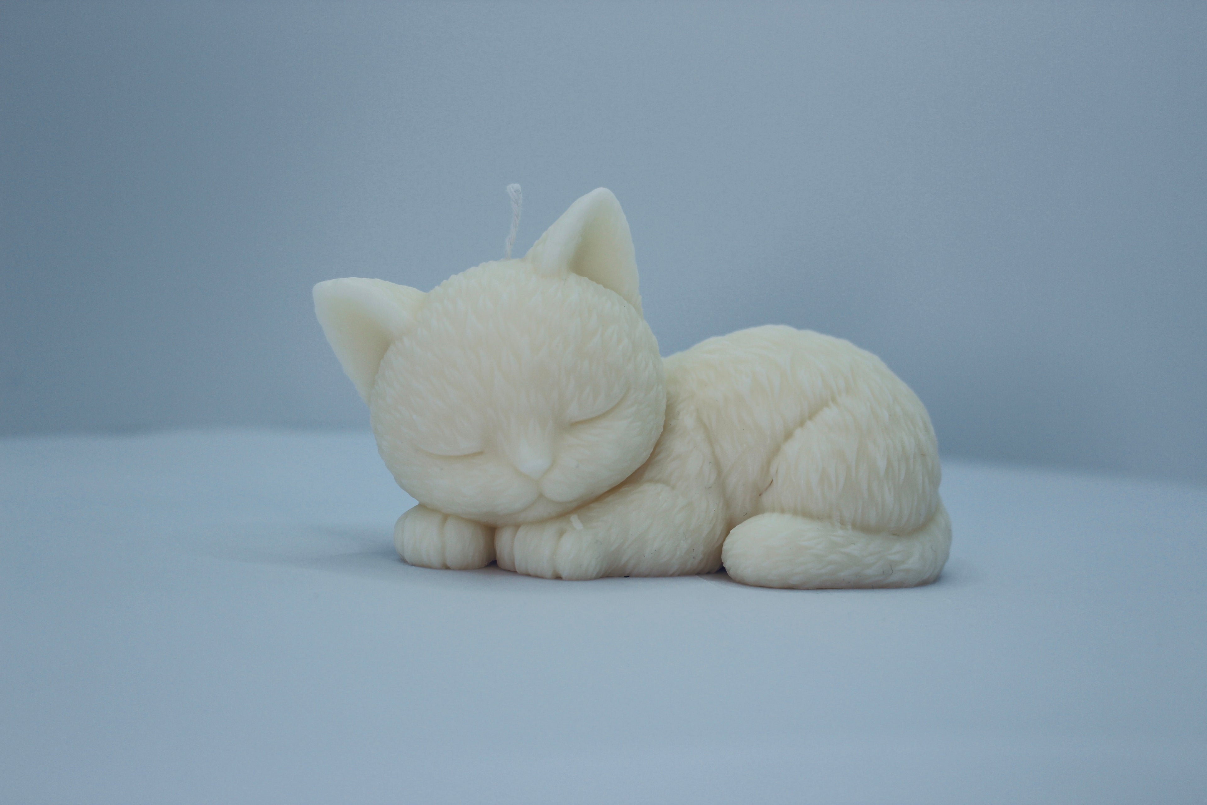 Kerze "Schlafende Katze"
